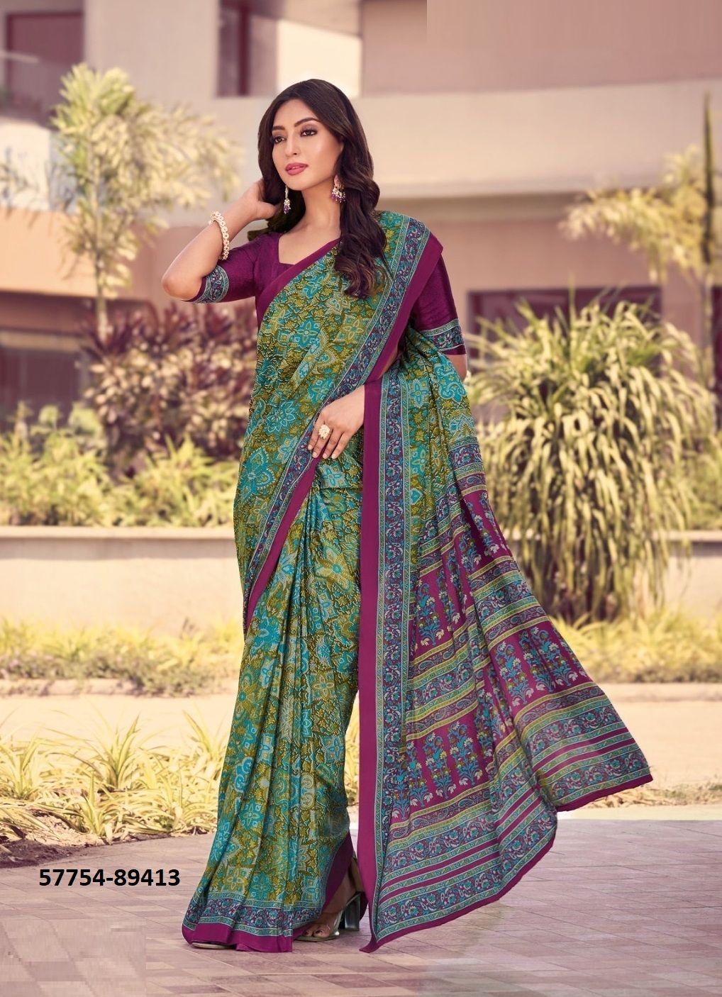 HERITAGE SILK 12 - Catalog # 57754 (Set of 18 Sarees) by Brand VIPUL FASHIONS