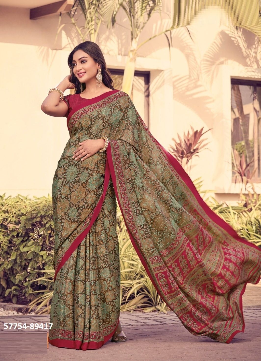 HERITAGE SILK 12 - Catalog # 57754 (Set of 18 Sarees) by Brand VIPUL FASHIONS
