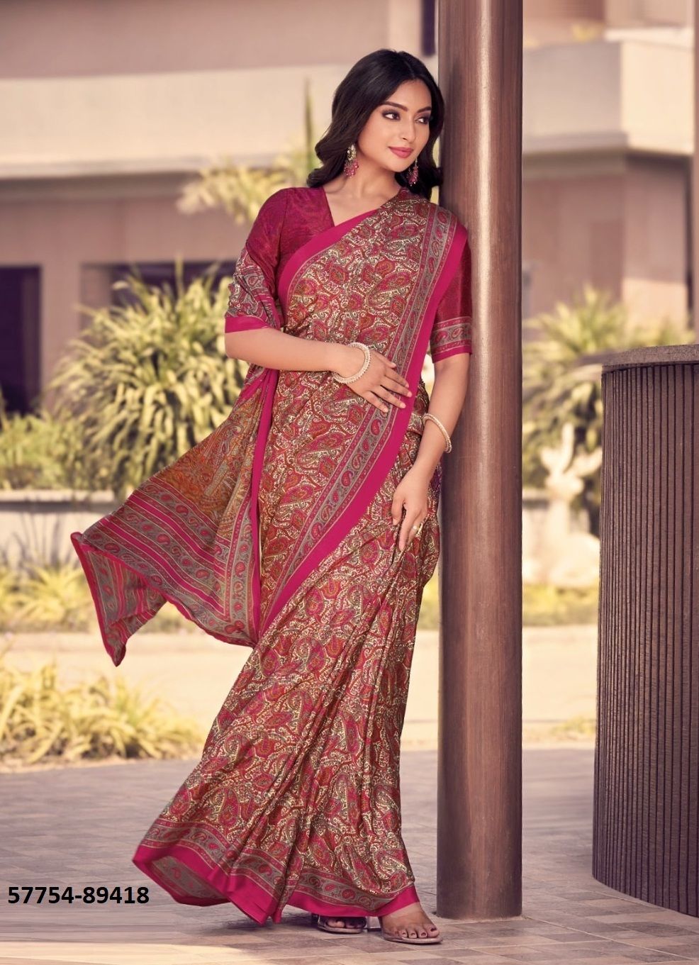 HERITAGE SILK 12 - Catalog # 57754 (Set of 18 Sarees) by Brand VIPUL FASHIONS