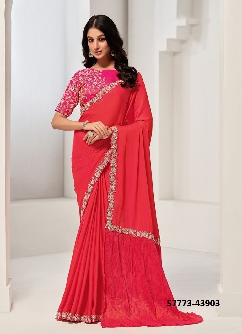 SAANJH - Catalog # 57773 (Set of 16 Sarees) by Brand MAHOTSAV