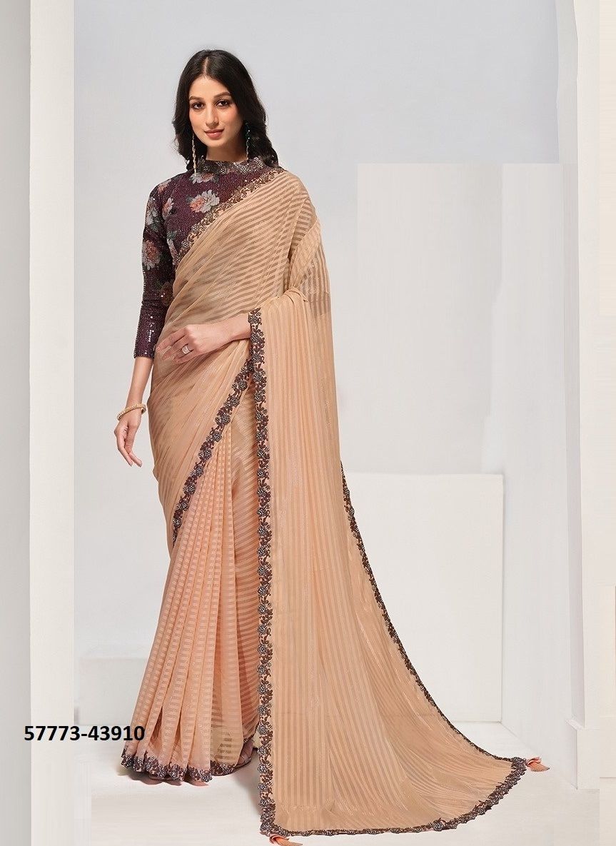 SAANJH - Catalog # 57773 (Set of 16 Sarees) by Brand MAHOTSAV