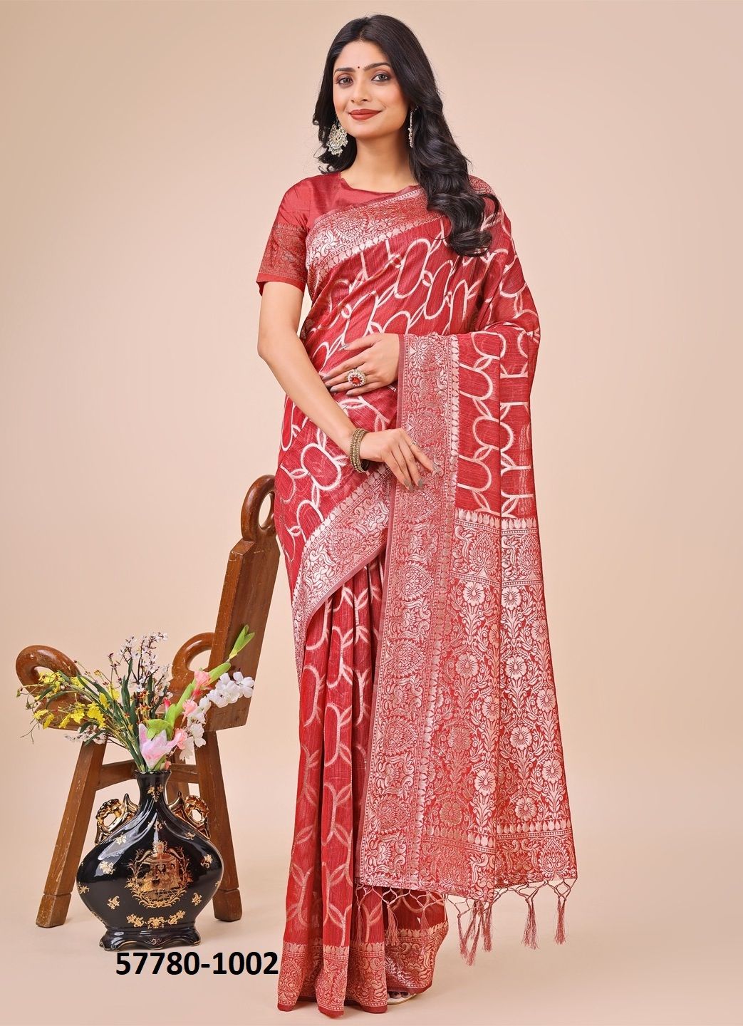 SURTAL - Catalog # 57780 (Set of 6 Sarees) by Brand STROLLAY ®