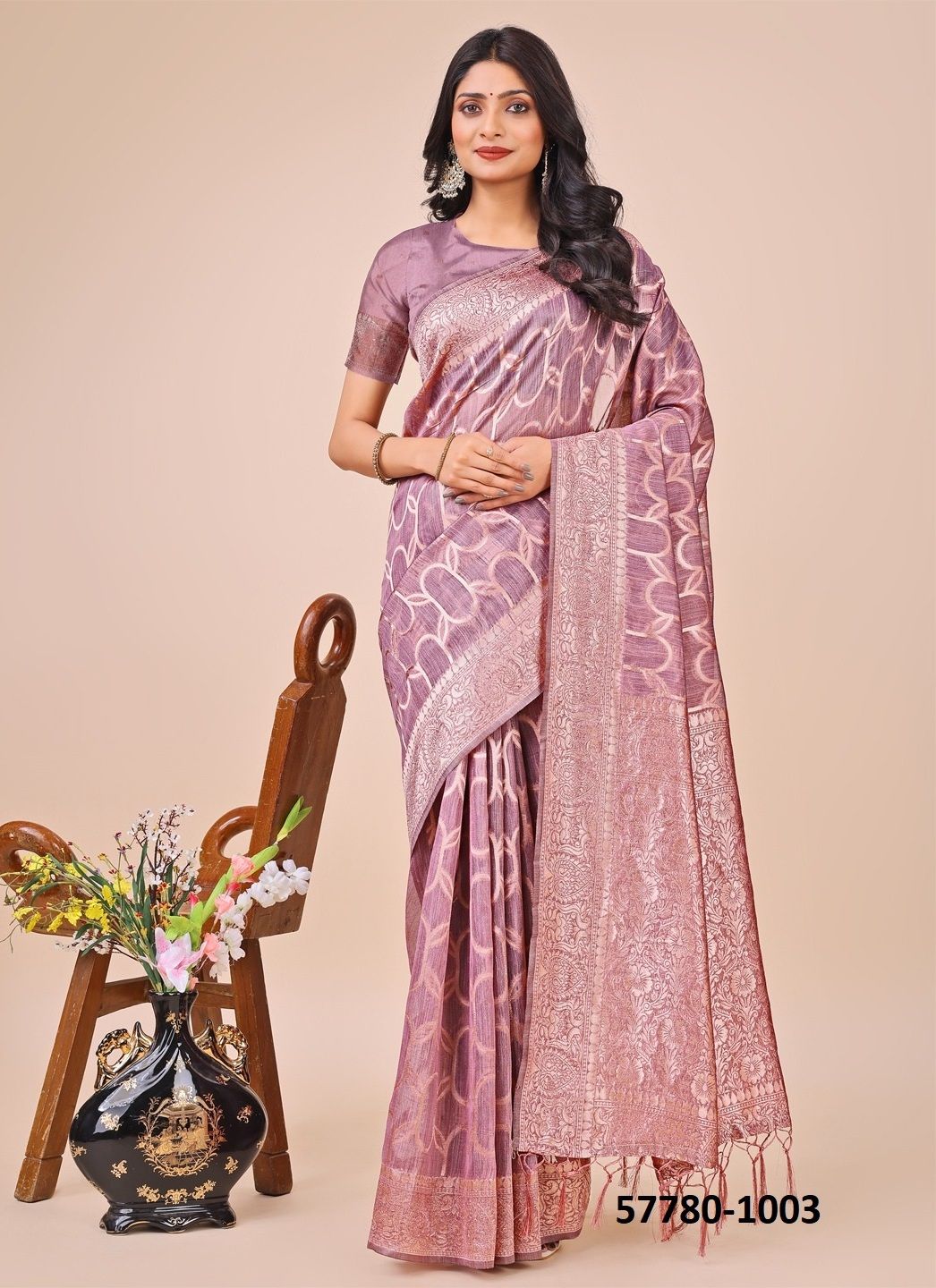 SURTAL - Catalog # 57780 (Set of 6 Sarees) by Brand STROLLAY ®