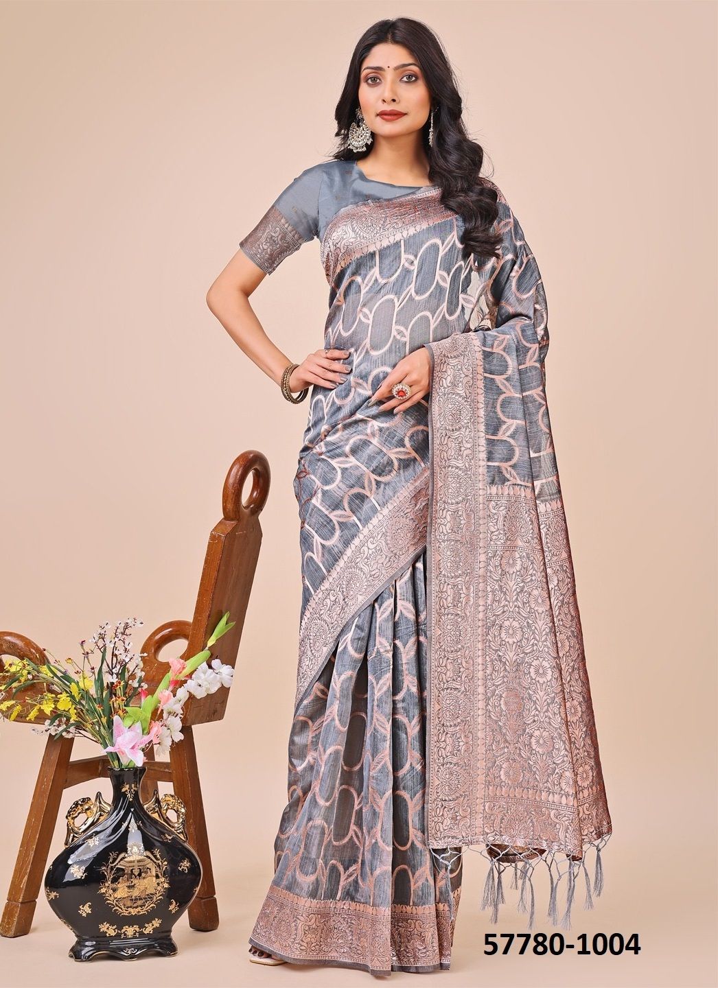 SURTAL - Catalog # 57780 (Set of 6 Sarees) by Brand STROLLAY ®