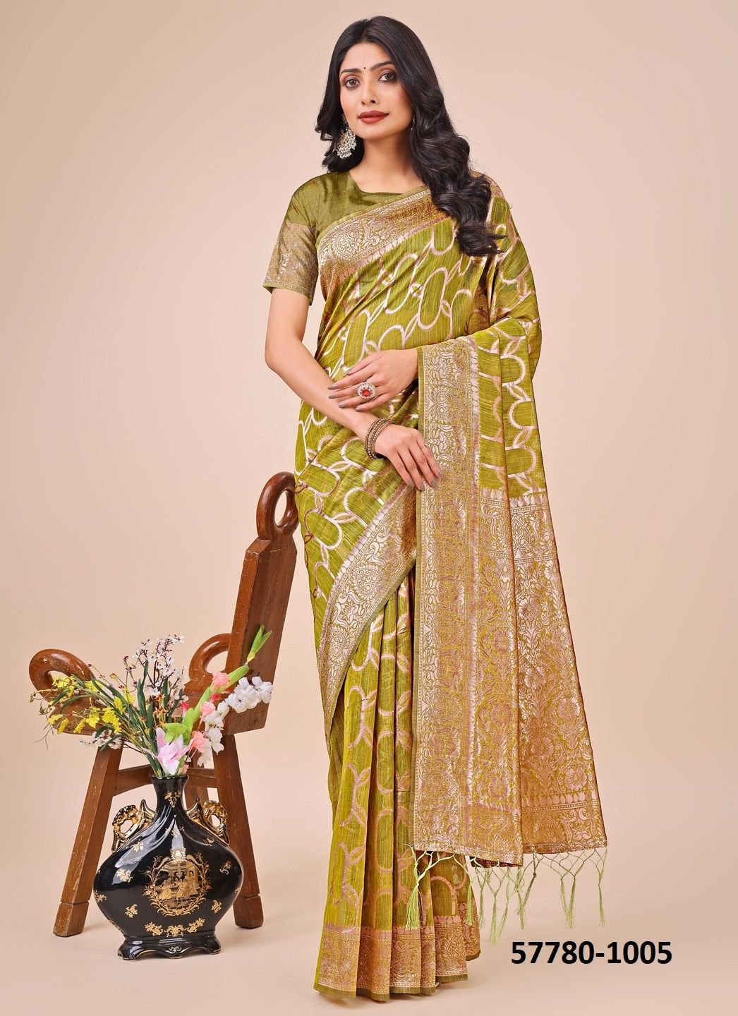 SURTAL - Catalog # 57780 (Set of 6 Sarees) by Brand STROLLAY ®
