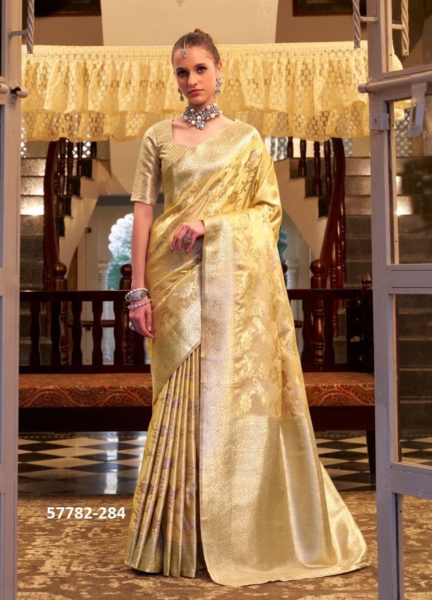 SHELLA SILVER - Catalog # 57782 (Set of 6 Sarees) by Brand STROLLAY ®