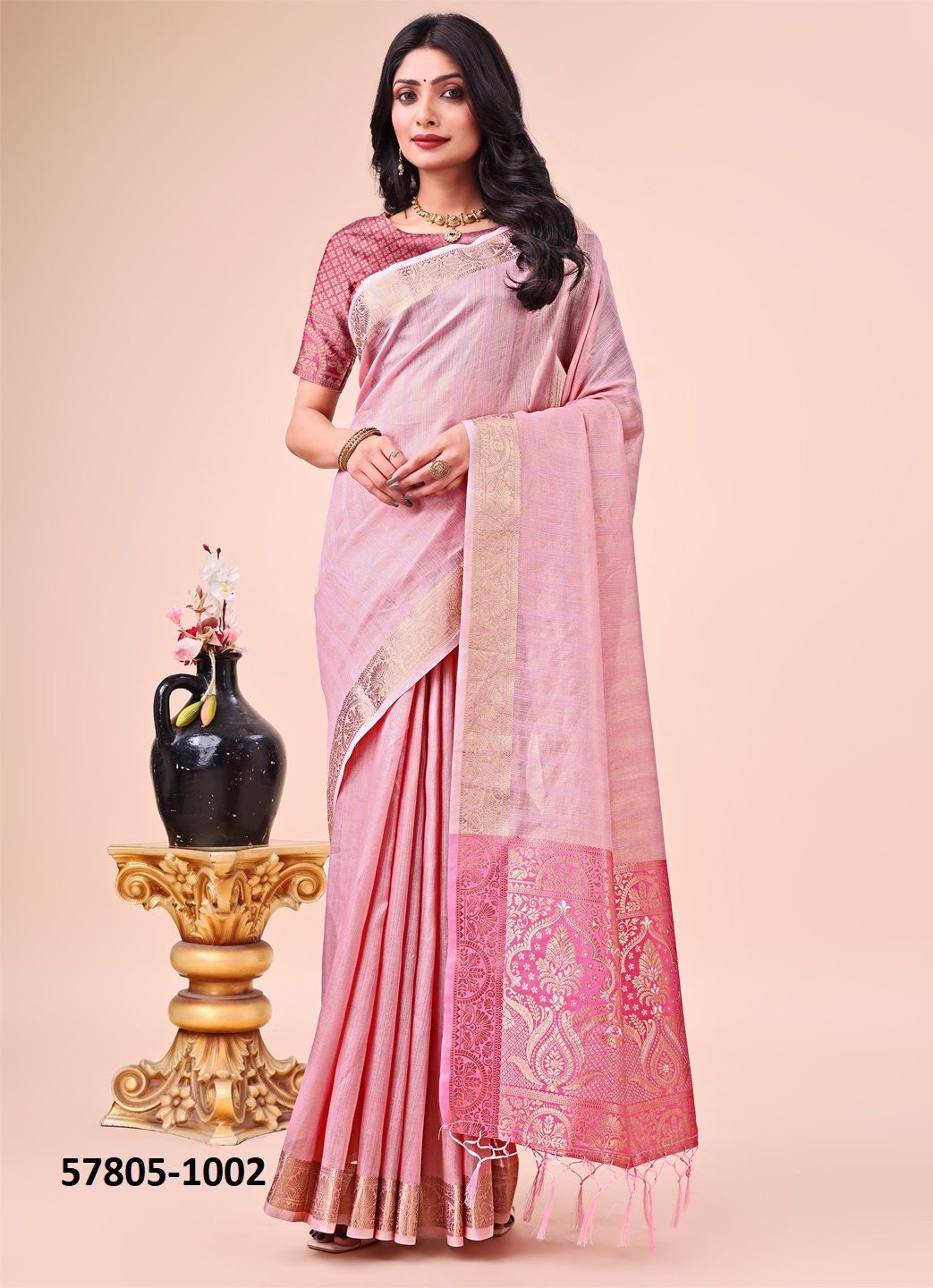 BATUMI - Catalog # 57805 (Set of 6 Sarees) by Brand STROLLAY ®