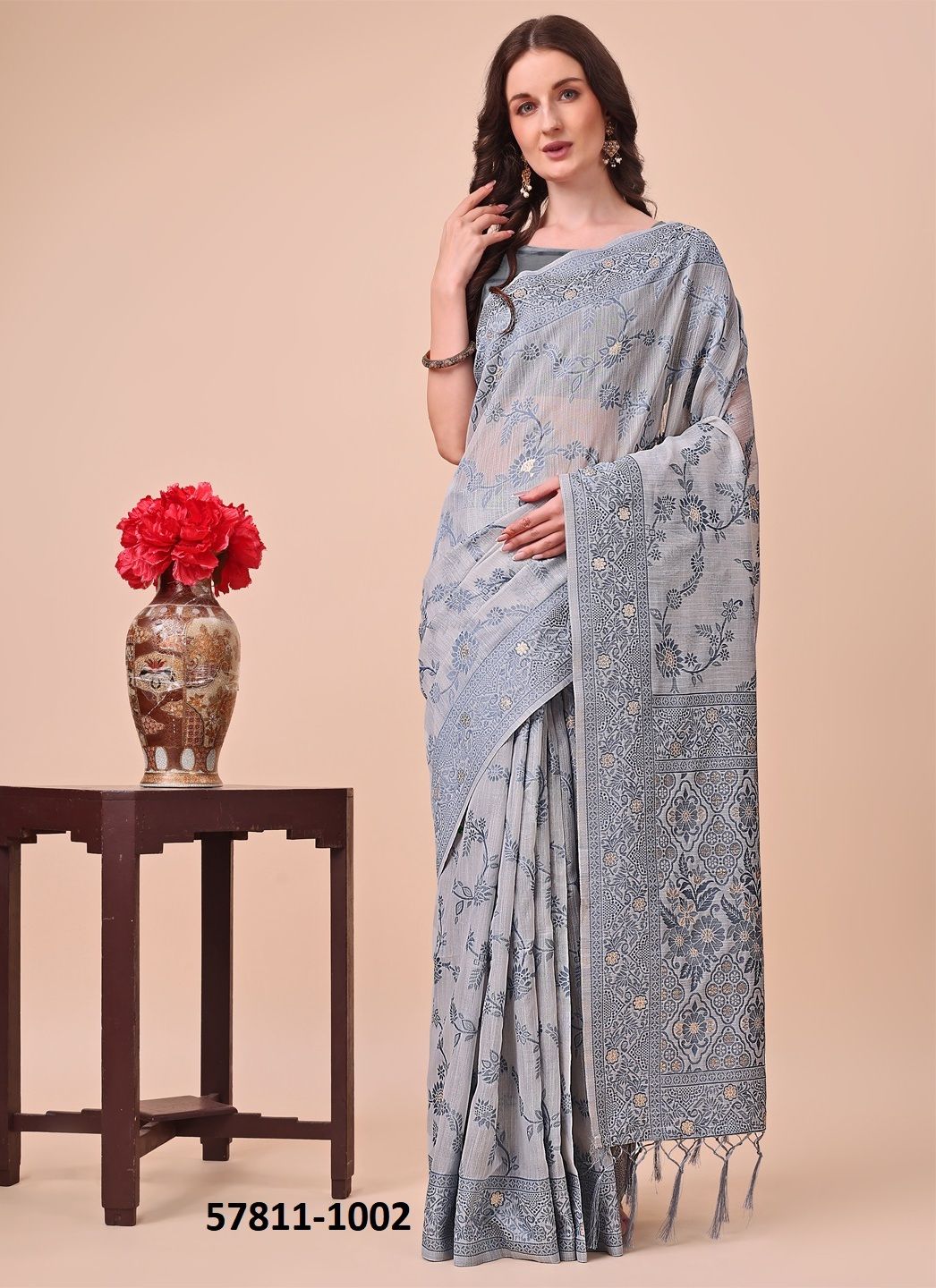 COTTON CLUB - Catalog # 57811 (Set of 5 Sarees) by Brand STROLLAY ®