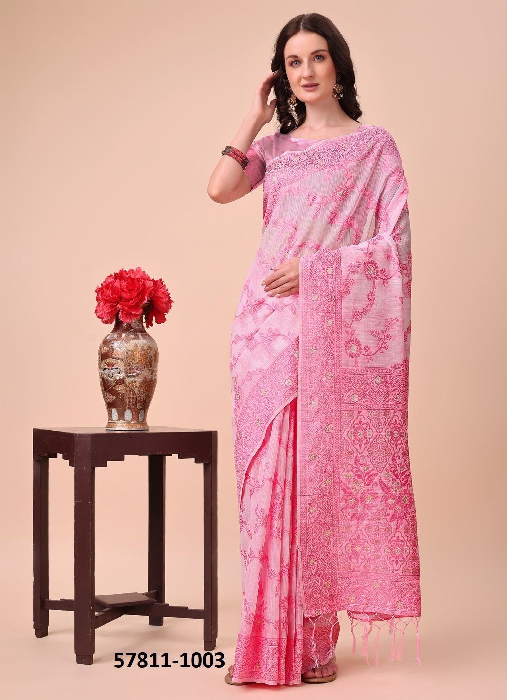 COTTON CLUB - Catalog # 57811 (Set of 5 Sarees) by Brand STROLLAY ®