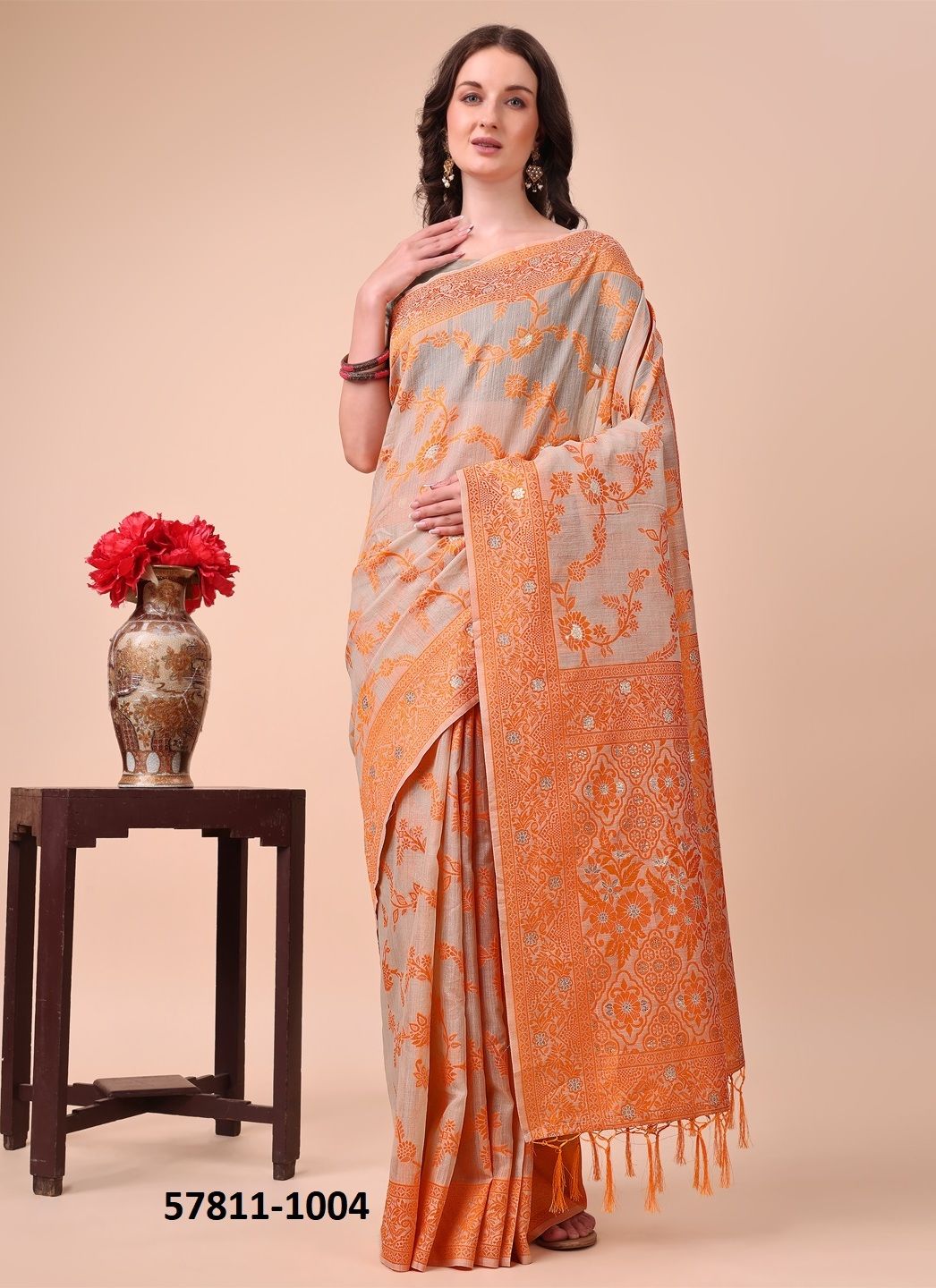 COTTON CLUB - Catalog # 57811 (Set of 5 Sarees) by Brand STROLLAY ®