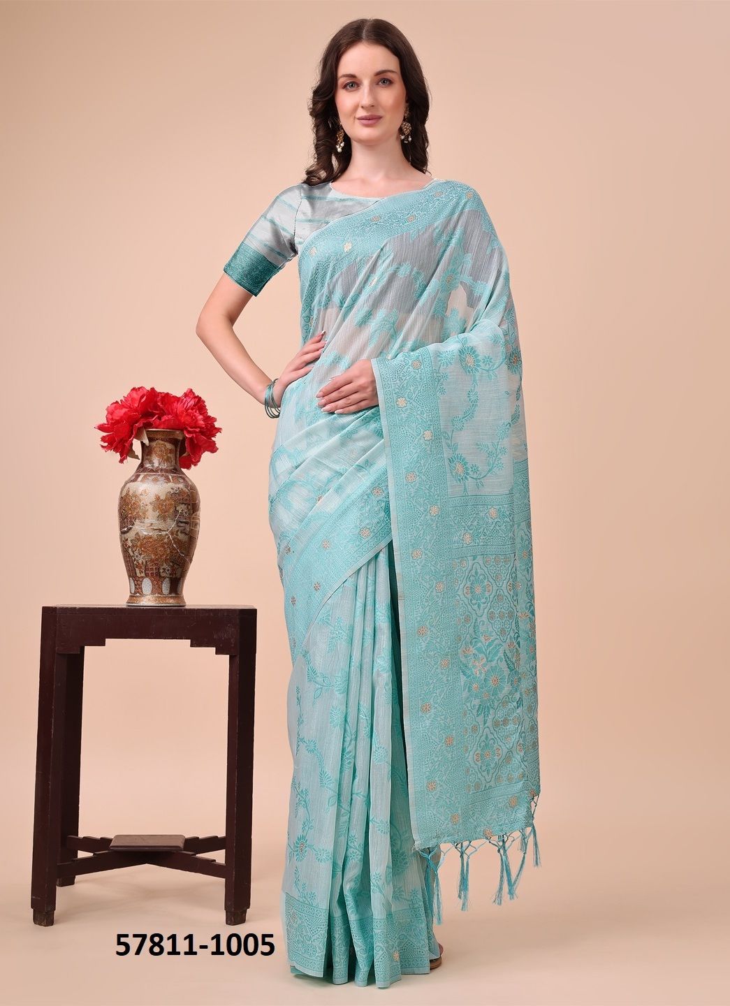 COTTON CLUB - Catalog # 57811 (Set of 5 Sarees) by Brand STROLLAY ®