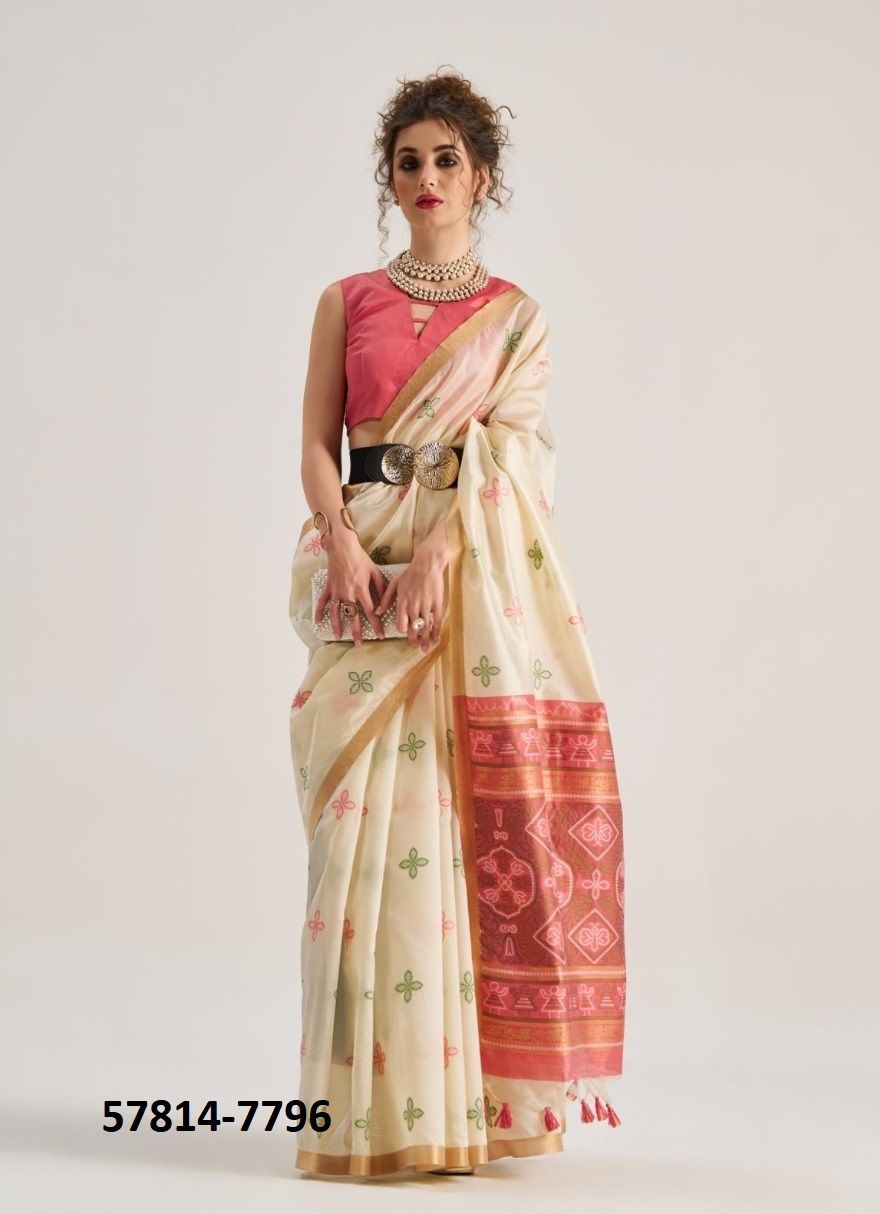 BANDHEJ PATOLA SILK - Catalog # 57814 (Set of 7 Sarees) by Brand STROLLAY ® BANDHEJ PATOLA SILK - Catalog # 57814 (Set of 7 Sarees) by Brand STROLLAY ®