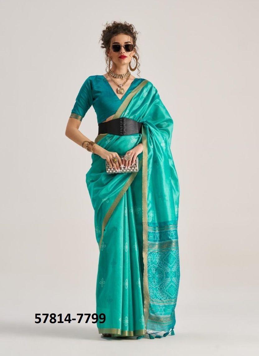 BANDHEJ PATOLA SILK - Catalog # 57814 (Set of 7 Sarees) by Brand STROLLAY ® BANDHEJ PATOLA SILK - Catalog # 57814 (Set of 7 Sarees) by Brand STROLLAY ®