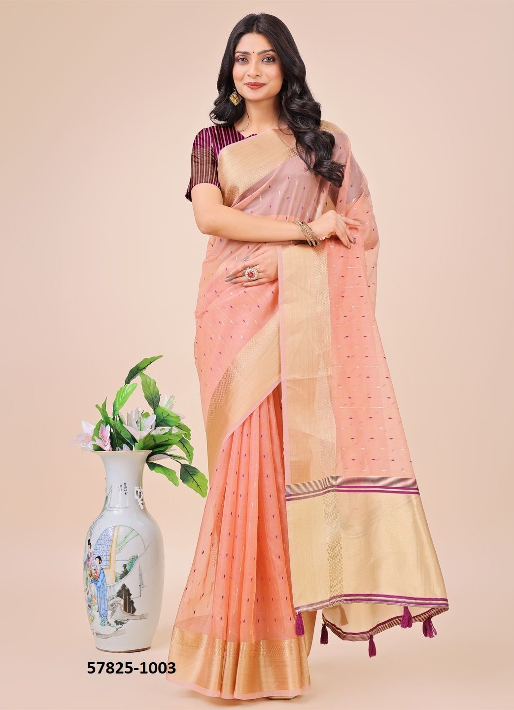 FLORANCE - Catalog # 57825 (Set of 6 Sarees) by Brand STROLLAY ®