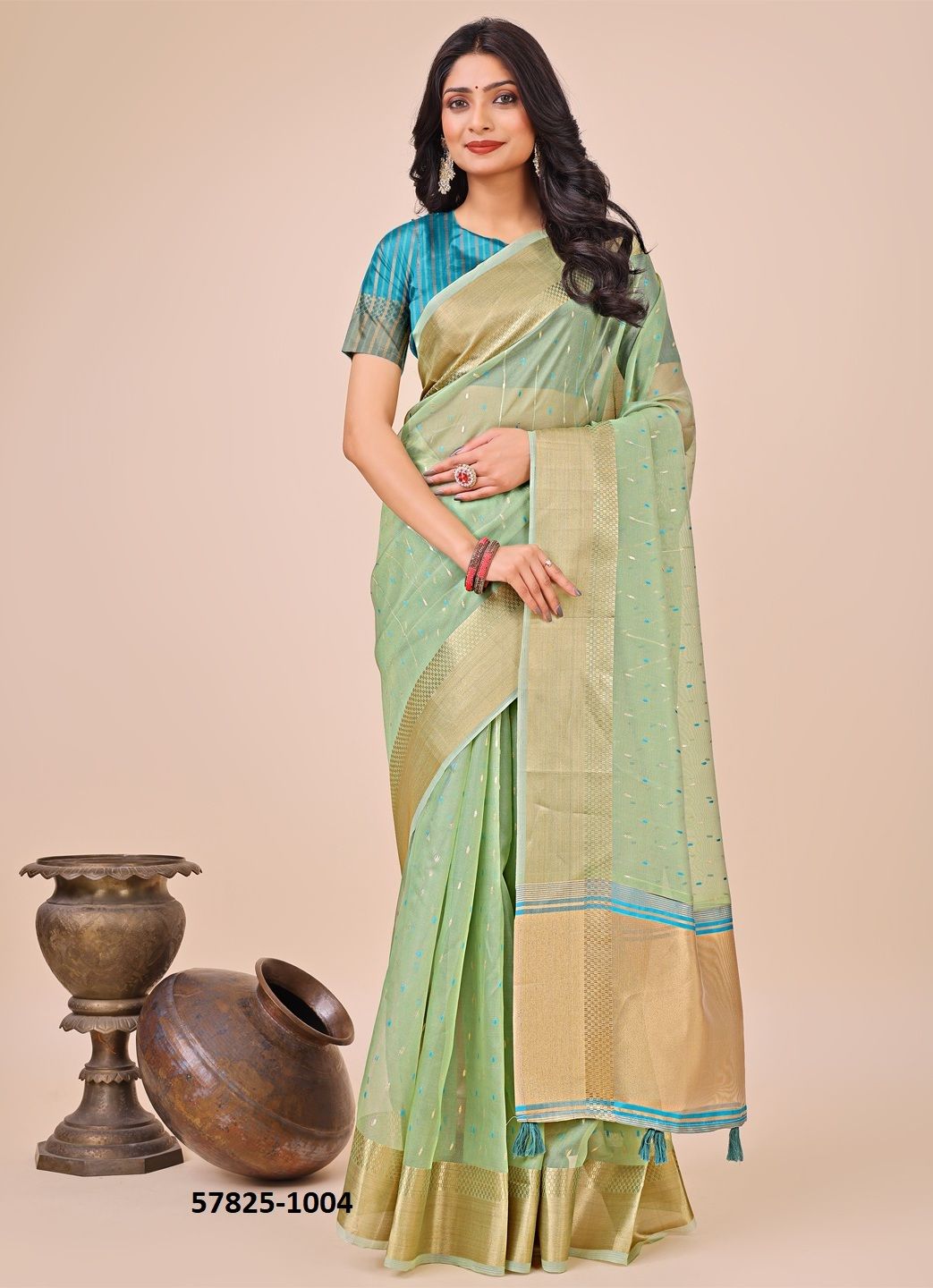 FLORANCE - Catalog # 57825 (Set of 6 Sarees) by Brand STROLLAY ®
