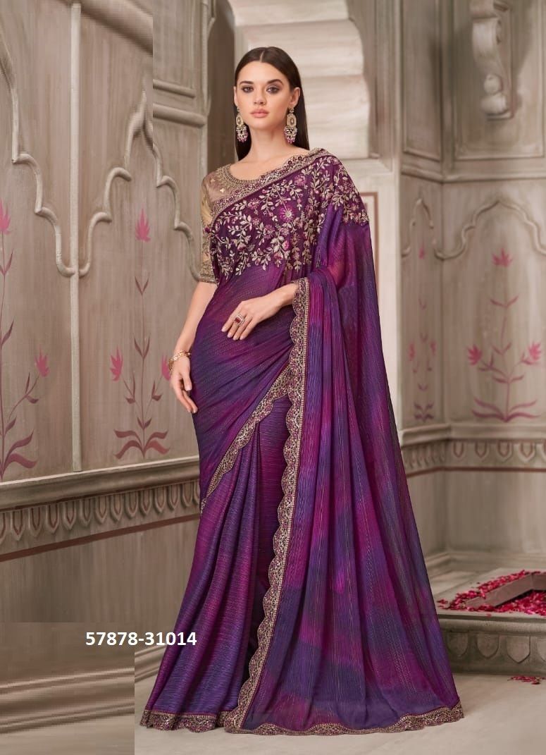SILVER SCREEN 31 - Catalog # 57878 (Set of 18 Sarees) by Brand THE FASHION HUB