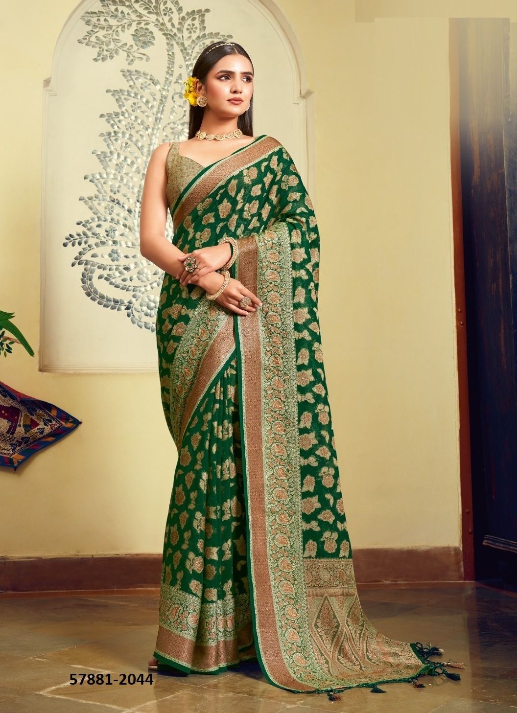 MOKSHA - Catalog # 57881 (Set of 6 Sarees) by Brand KRESHVA
