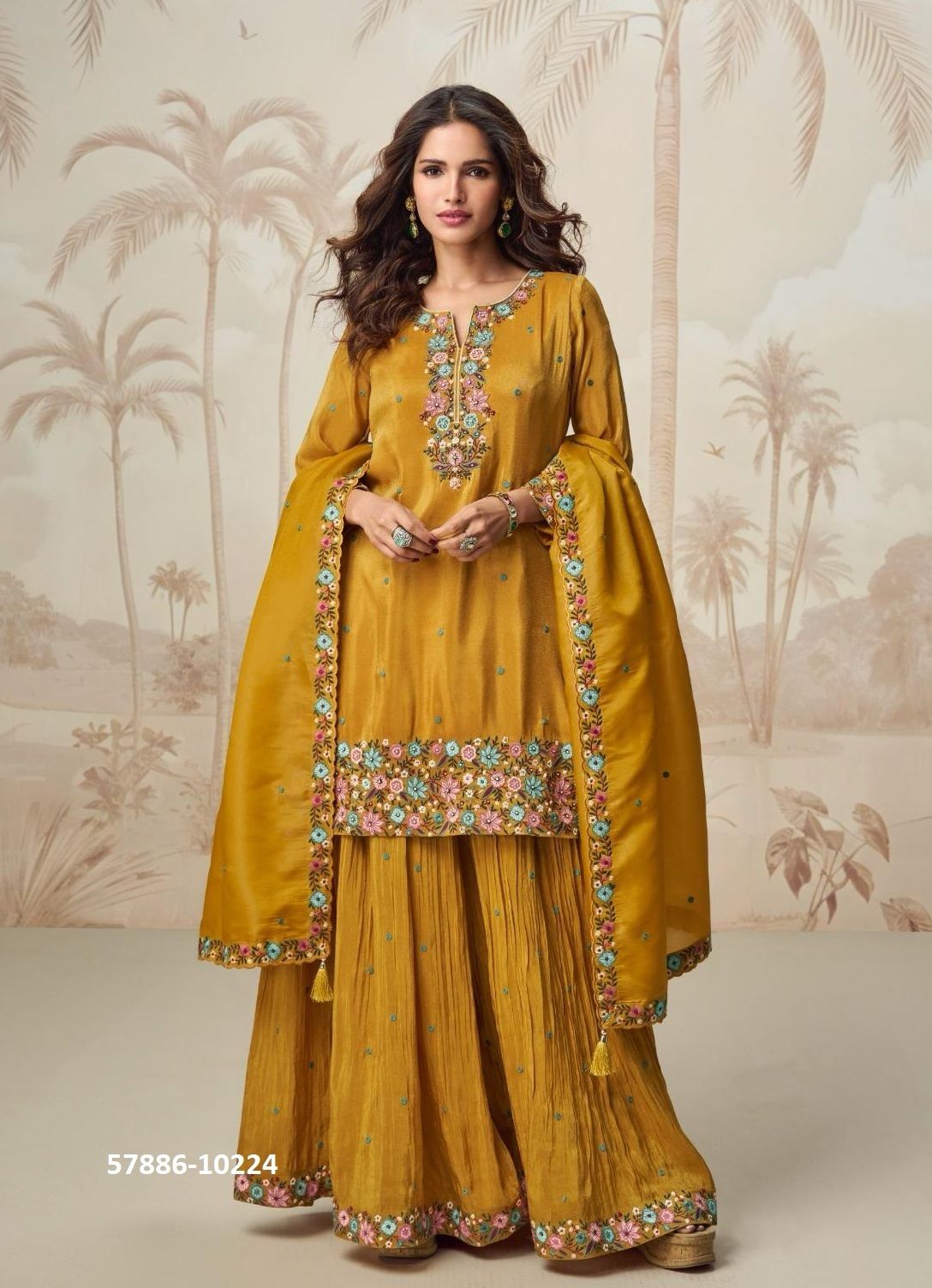 NAGMA - Catalog # 57886 (Set of 2 Readymade Salwar Suits) by Brand AASHIRWAD