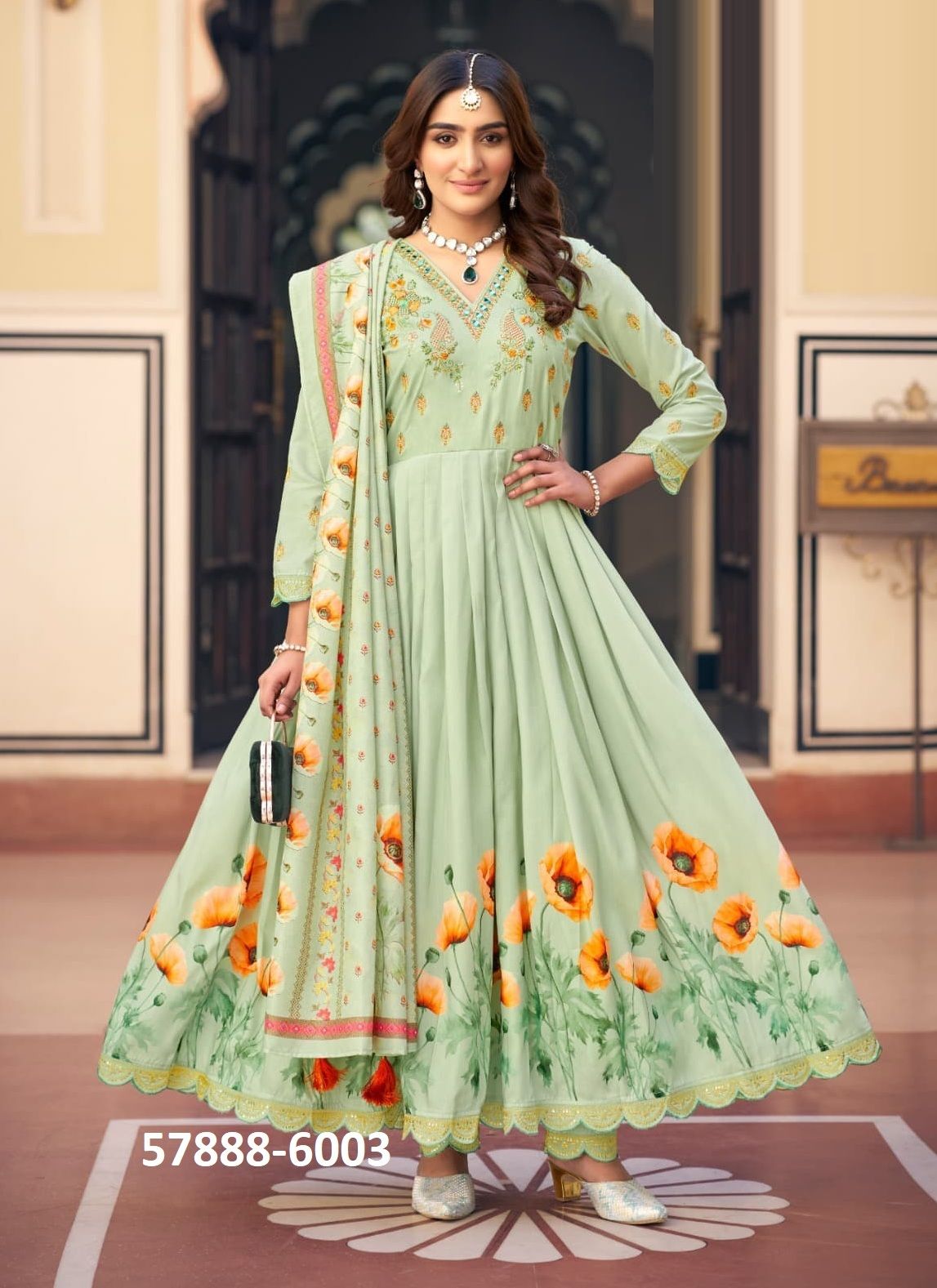 FORUM - Catalog # 57888 (Set of 4 Readymade Salwar Suits) by Brand RANGOON