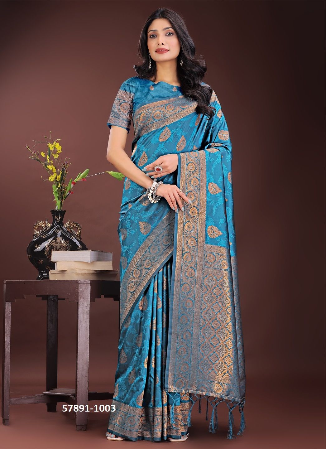PAALKI - Catalog # 57891 (Set of 6 Sarees) by Brand STROLLAY ®