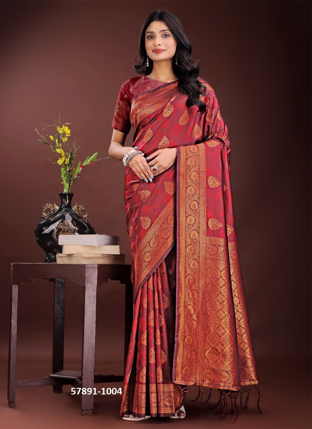 PAALKI - Catalog # 57891 (Set of 6 Sarees) by Brand STROLLAY ®