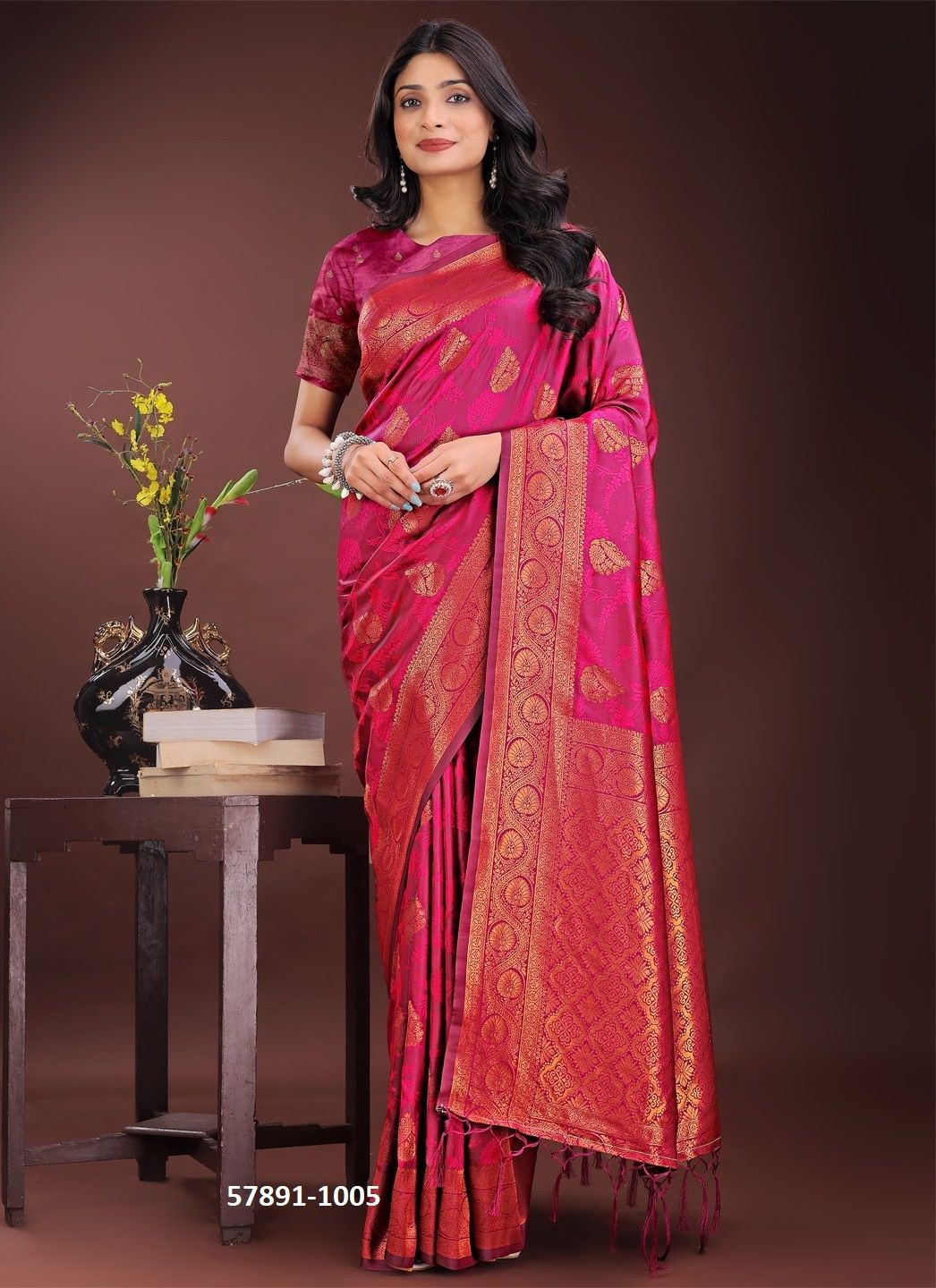 PAALKI - Catalog # 57891 (Set of 6 Sarees) by Brand STROLLAY ®