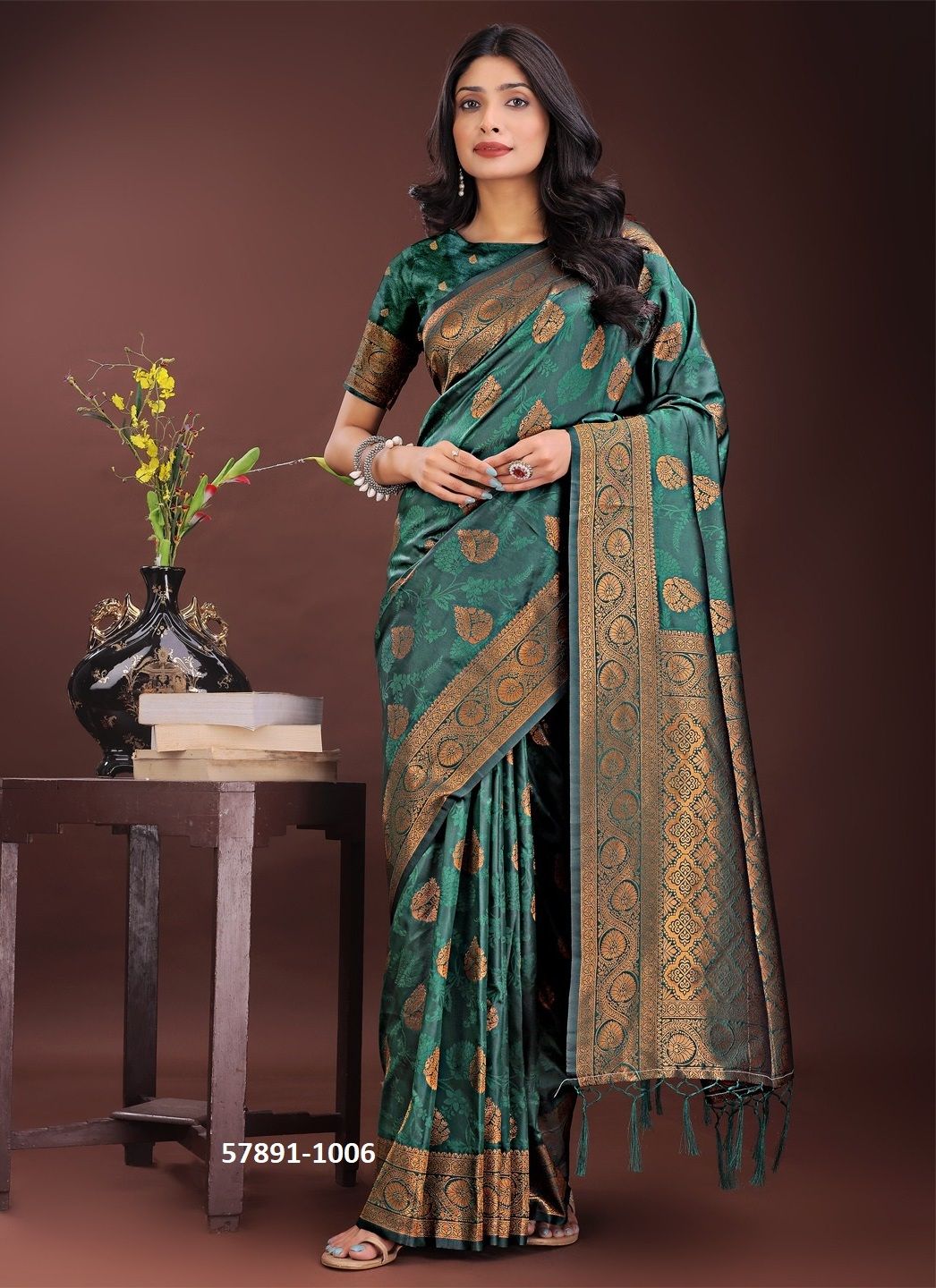 PAALKI - Catalog # 57891 (Set of 6 Sarees) by Brand STROLLAY ®