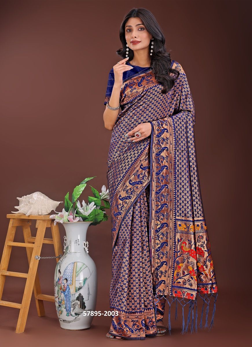 MAYURA 2 - Catalog # 57895 (Set of 6 Sarees) by Brand STROLLAY ®