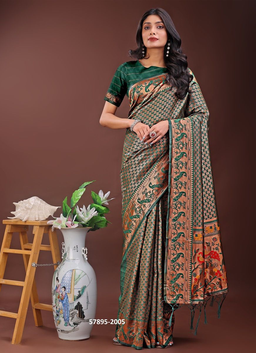 MAYURA 2 - Catalog # 57895 (Set of 6 Sarees) by Brand STROLLAY ®