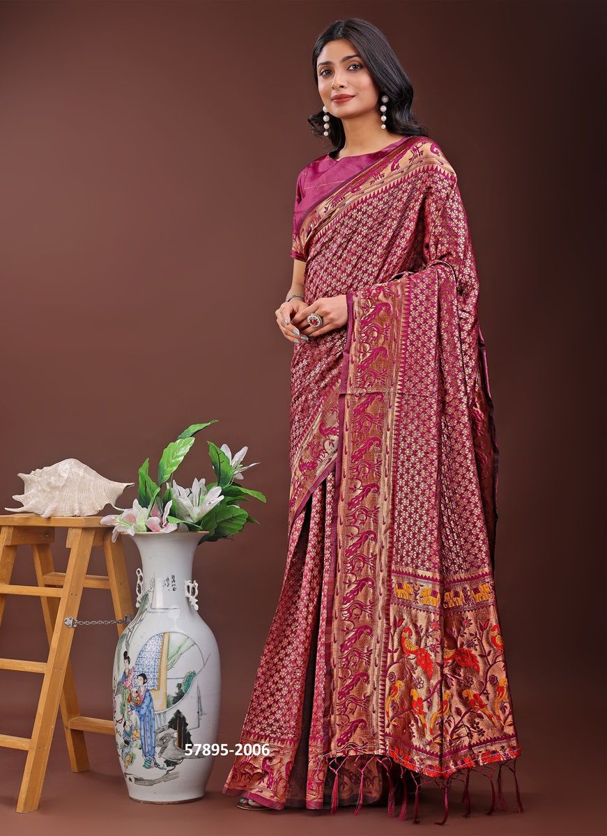 MAYURA 2 - Catalog # 57895 (Set of 6 Sarees) by Brand STROLLAY ®