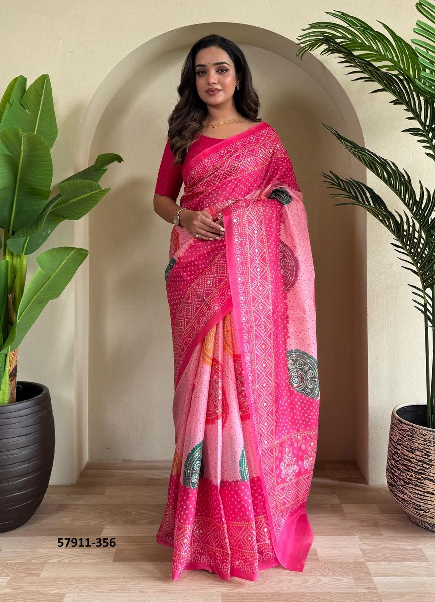 KESARIYA - Catalog # 57911 (Set of 5 Sarees) by Brand STROLLAY ® KESARIYA - Catalog # 57911 (Set of 5 Sarees) by Brand STROLLAY ®