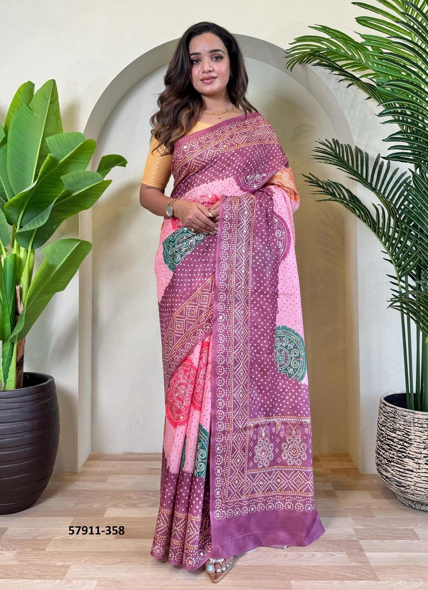 KESARIYA - Catalog # 57911 (Set of 5 Sarees) by Brand STROLLAY ® KESARIYA - Catalog # 57911 (Set of 5 Sarees) by Brand STROLLAY ®