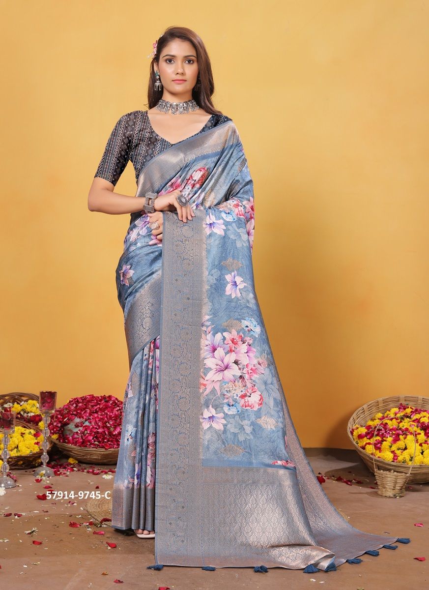 GOURI - Catalog # 57914 (Set of 5 Sarees) by Brand STROLLAY ®