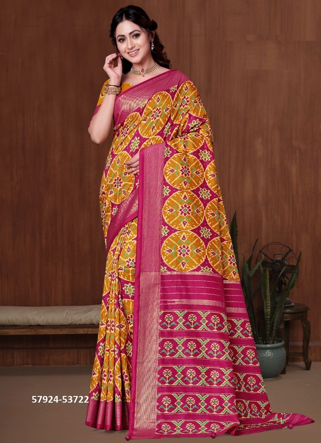 TATAVAM - Catalog # 57924 (Set of 6 Sarees) by Brand VIPUL FASHIONS