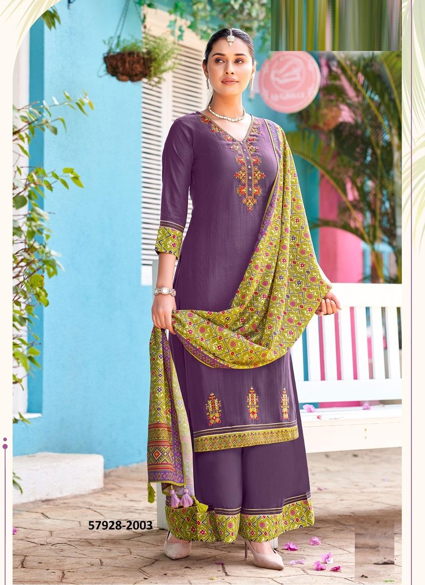 PRARAMBH - Catalog # 57928 (Set of 4 Readymade Salwar Suits) by Brand WOOGLEE FASHIONS PRARAMBH - Catalog # 57928 (Set of 4 Readymade Salwar Suits) by Brand WOOGLEE FASHIONS