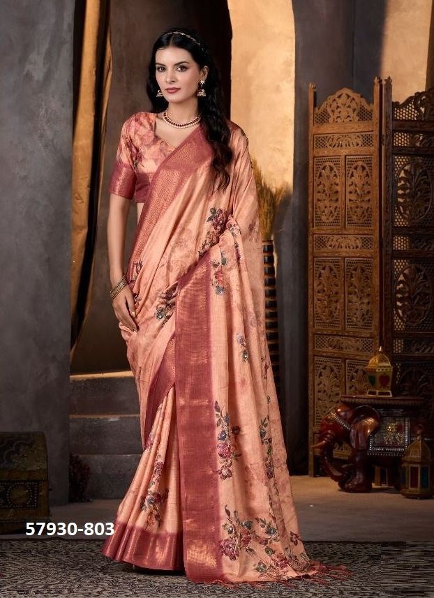 HAZEL - Catalog # 57930 (Set of 10 Sarees) by Brand SASURAL