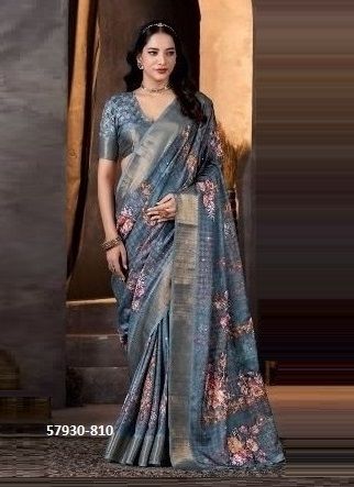 HAZEL - Catalog # 57930 (Set of 10 Sarees) by Brand SASURAL
