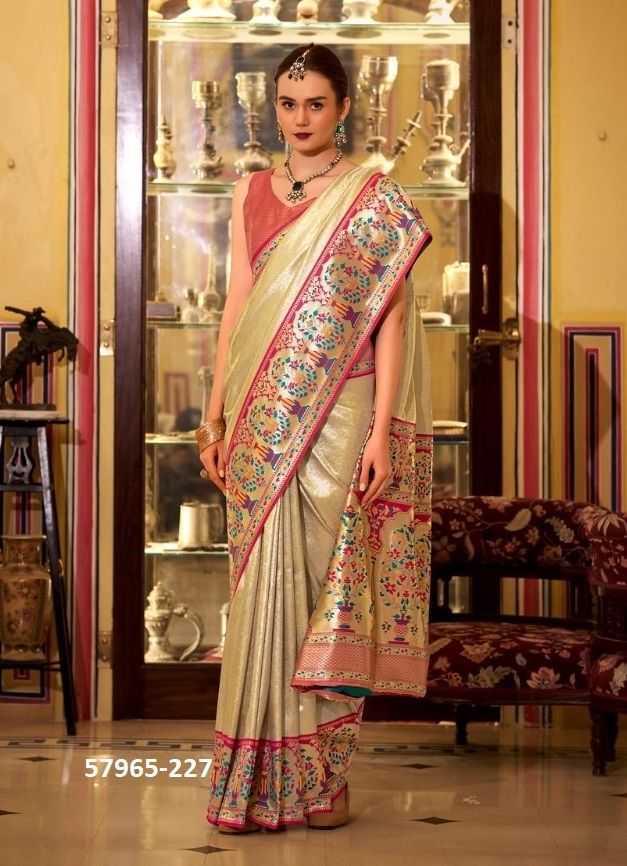 VIRASHAT SILK - Catalog # 57965 (Set of 6 Sarees) by Brand STROLLAY ® VIRASHAT SILK - Catalog # 57965 (Set of 6 Sarees) by Brand STROLLAY ®