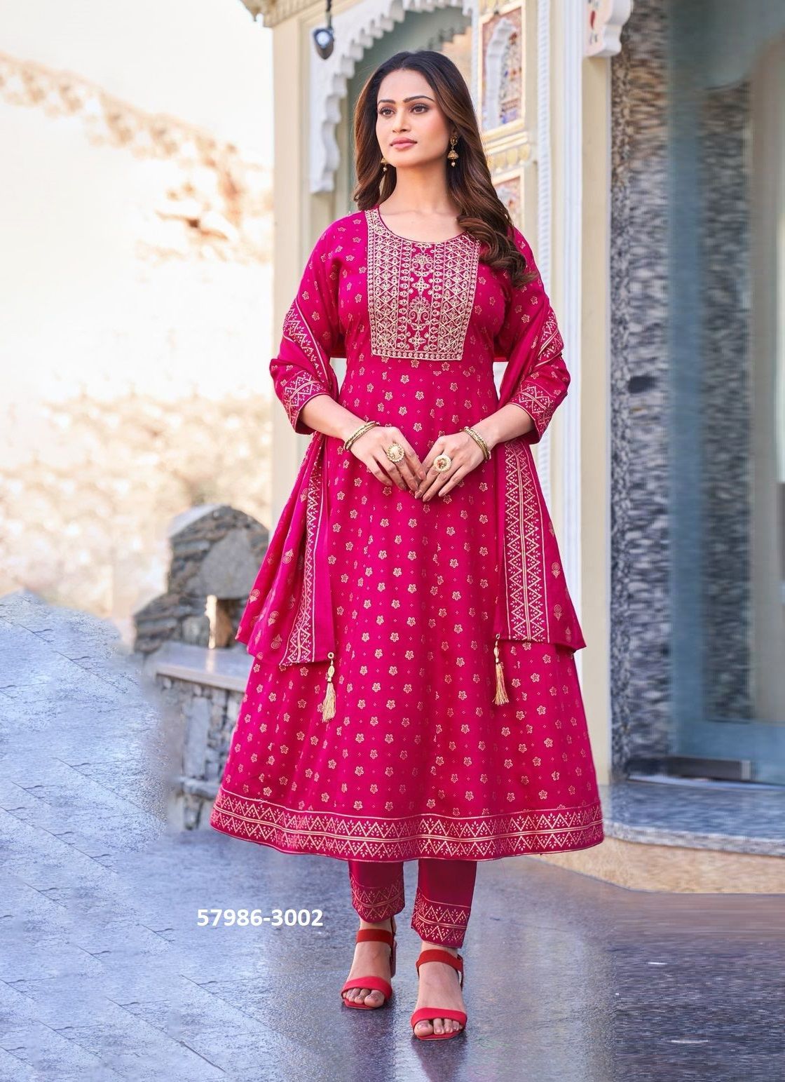 MEERA 3 - Catalog # 57986 (Set of 7 Readymade Salwar Suits) by Brand BLUE HILLS MEERA 3 - Catalog # 57986 (Set of 7 Readymade Salwar Suits) by Brand BLUE HILLS