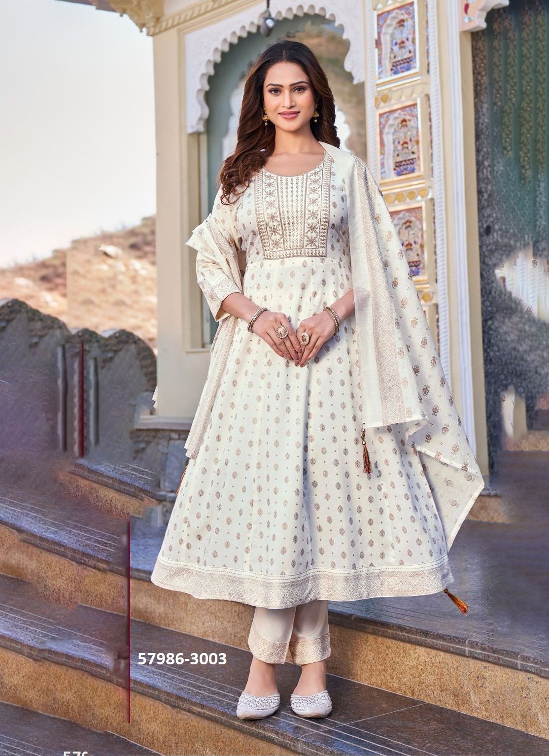 MEERA 3 - Catalog # 57986 (Set of 7 Readymade Salwar Suits) by Brand BLUE HILLS MEERA 3 - Catalog # 57986 (Set of 7 Readymade Salwar Suits) by Brand BLUE HILLS