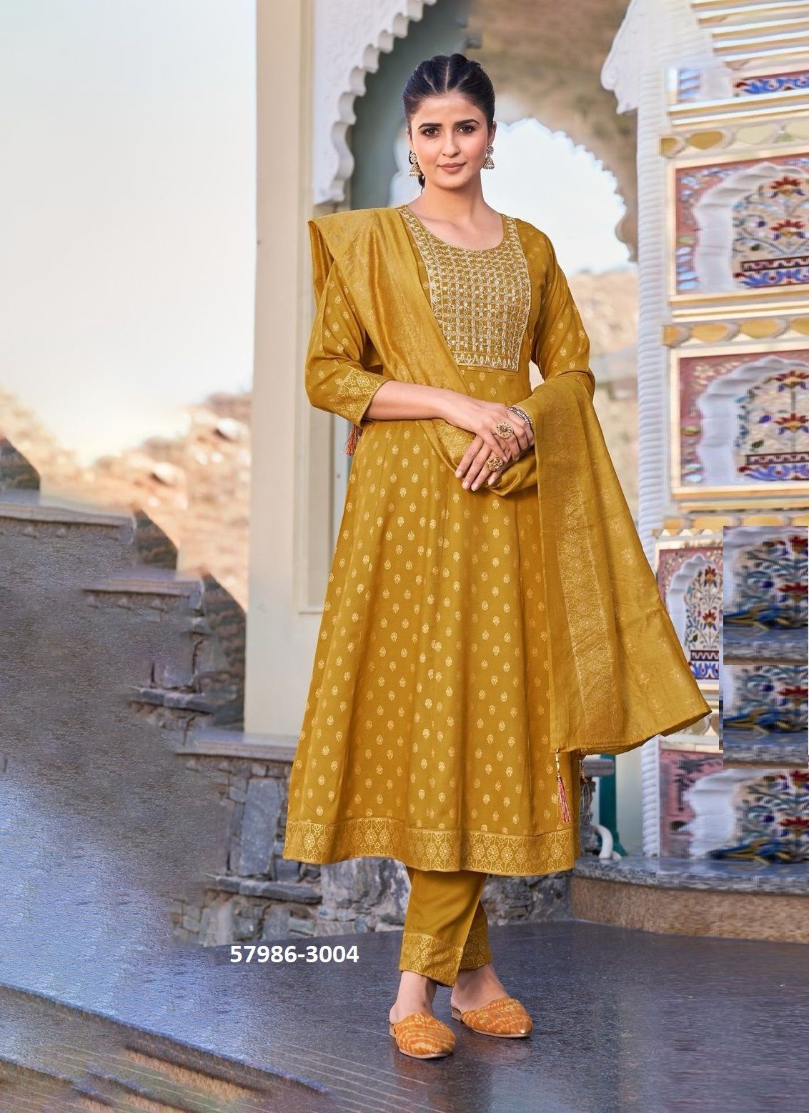 MEERA 3 - Catalog # 57986 (Set of 7 Readymade Salwar Suits) by Brand BLUE HILLS MEERA 3 - Catalog # 57986 (Set of 7 Readymade Salwar Suits) by Brand BLUE HILLS