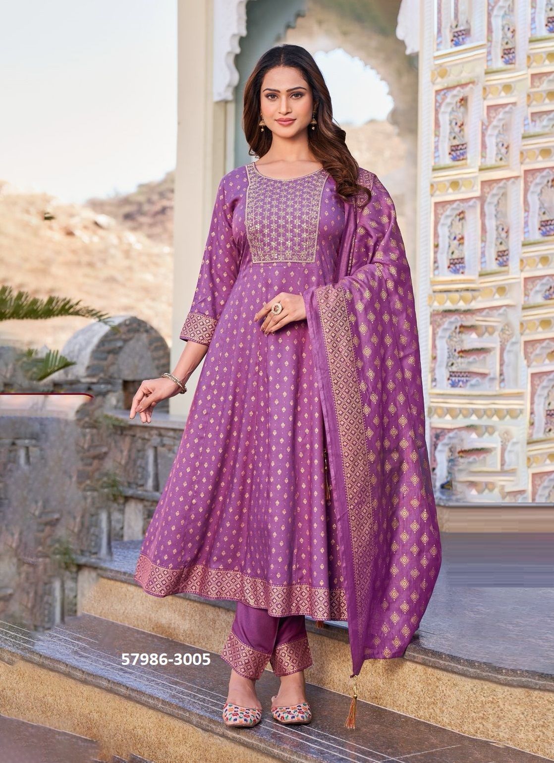 MEERA 3 - Catalog # 57986 (Set of 7 Readymade Salwar Suits) by Brand BLUE HILLS MEERA 3 - Catalog # 57986 (Set of 7 Readymade Salwar Suits) by Brand BLUE HILLS