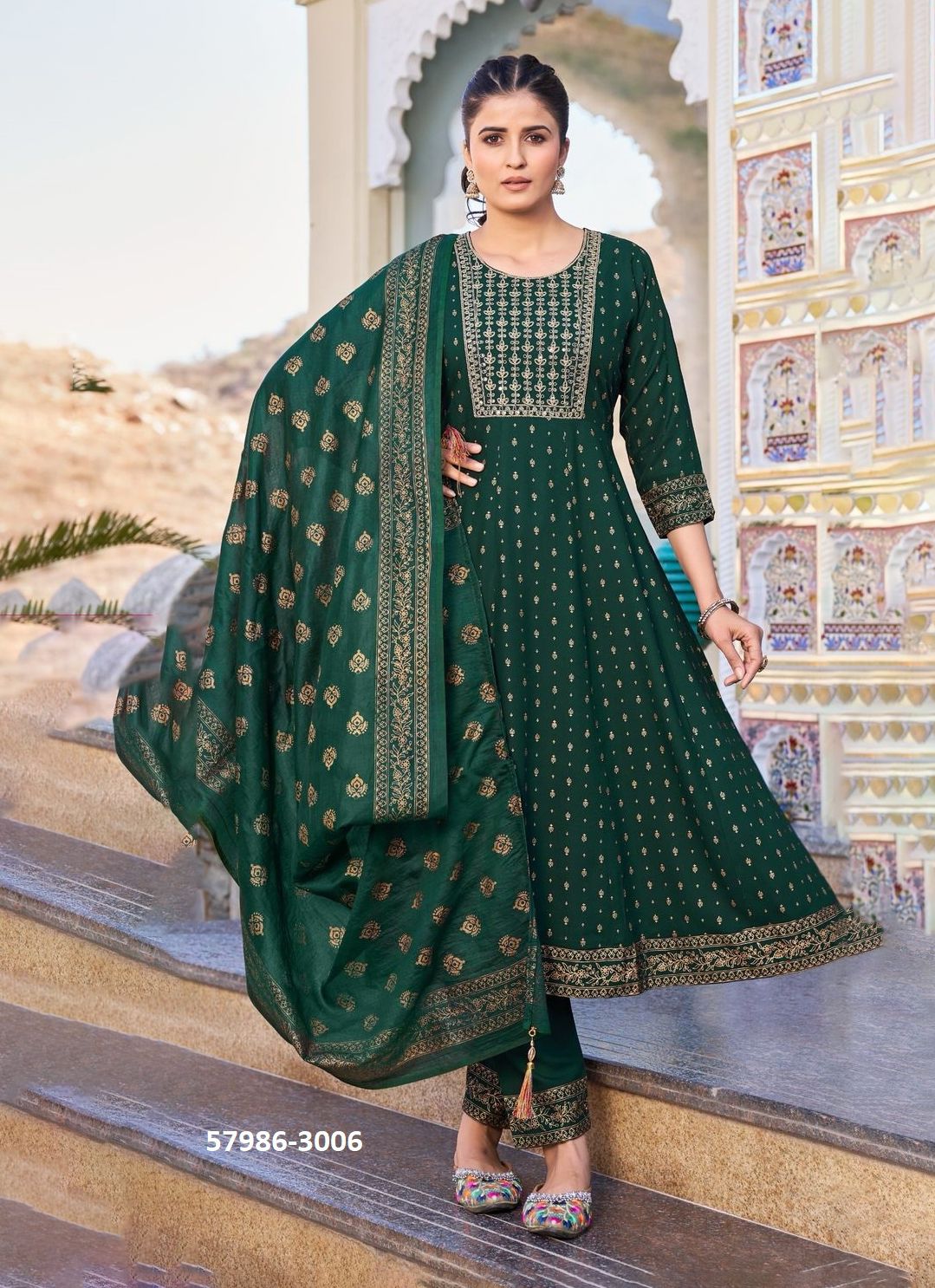 MEERA 3 - Catalog # 57986 (Set of 7 Readymade Salwar Suits) by Brand BLUE HILLS MEERA 3 - Catalog # 57986 (Set of 7 Readymade Salwar Suits) by Brand BLUE HILLS