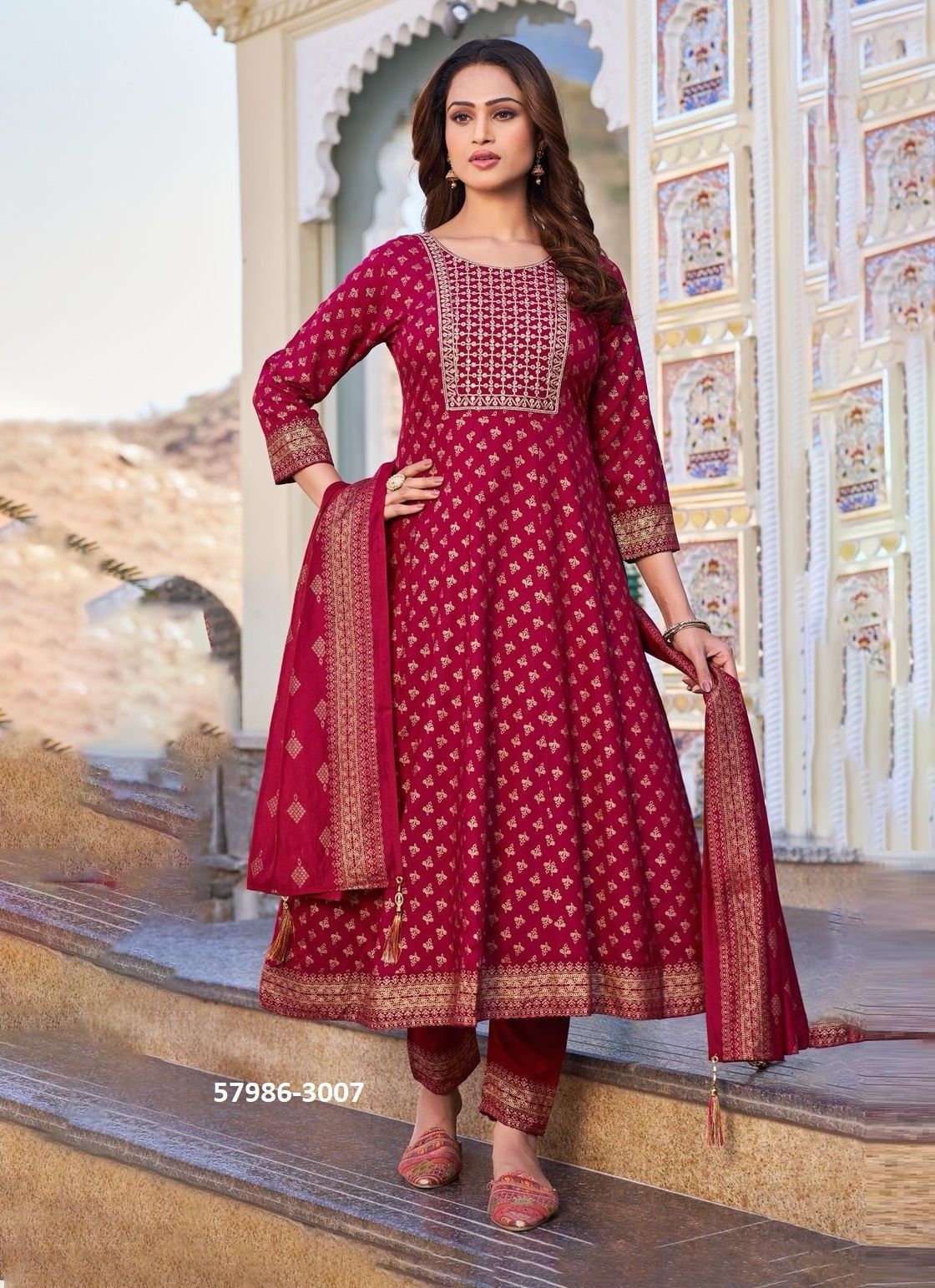 MEERA 3 - Catalog # 57986 (Set of 7 Readymade Salwar Suits) by Brand BLUE HILLS MEERA 3 - Catalog # 57986 (Set of 7 Readymade Salwar Suits) by Brand BLUE HILLS