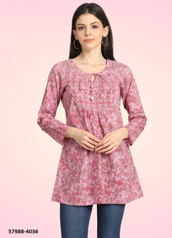 MAAYRA - Catalog # 57988 (Set of 6 Readymade Women's Kurtis / Tops) by Brand RAJNANDINI