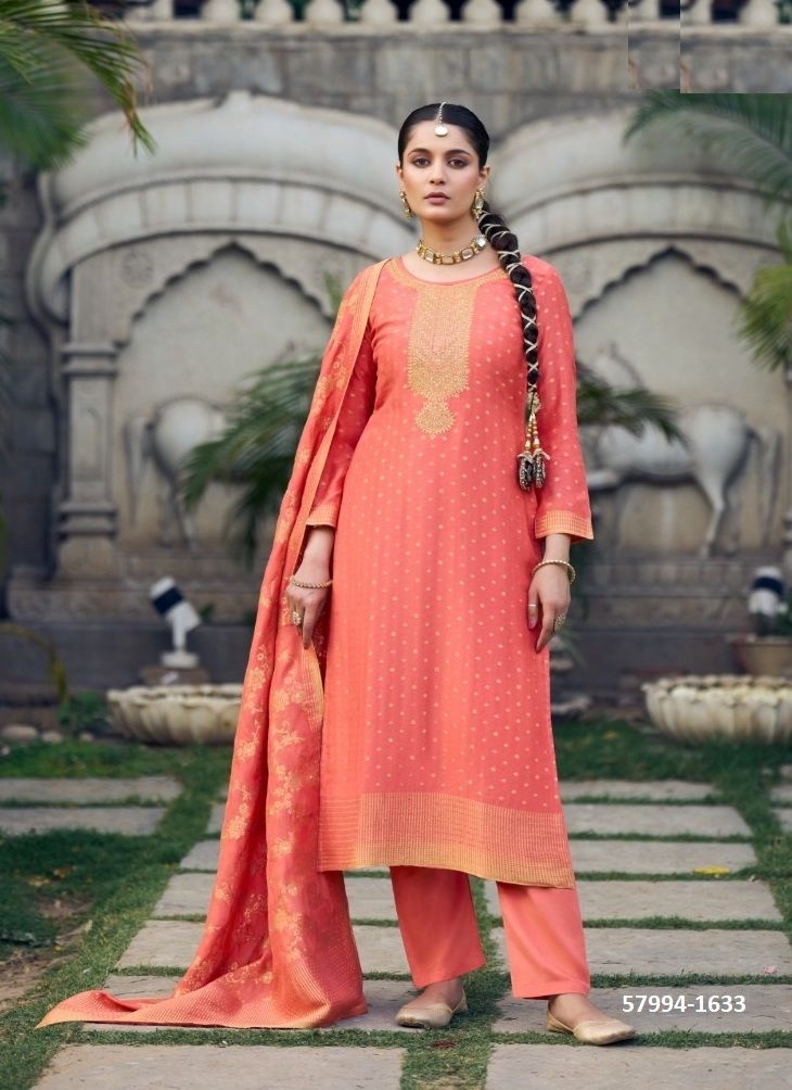 COLBEE - Catalog # 57994 (Set of 4 Semi-Stitched / Un-Stitched Suits) by Brand KALARANG