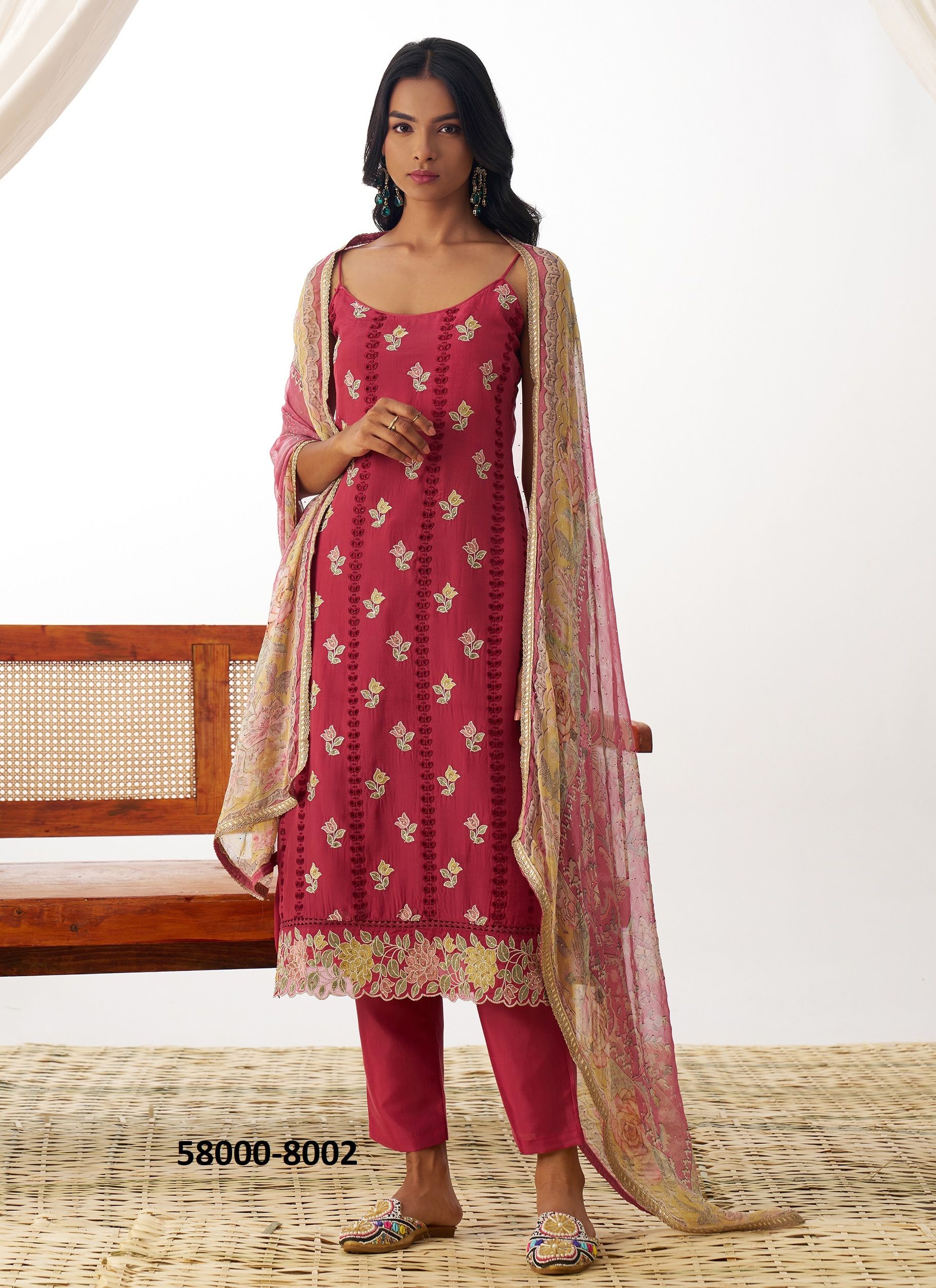 SWARA - Catalog # 58000 (Set of 4 Readymade Salwar Suits) by Brand ALIZEH