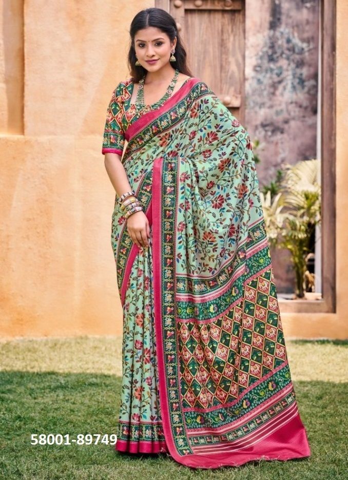 CARNIVAL - Catalog # 58001 (Set of 6 Sarees) by Brand VIPUL FASHIONS