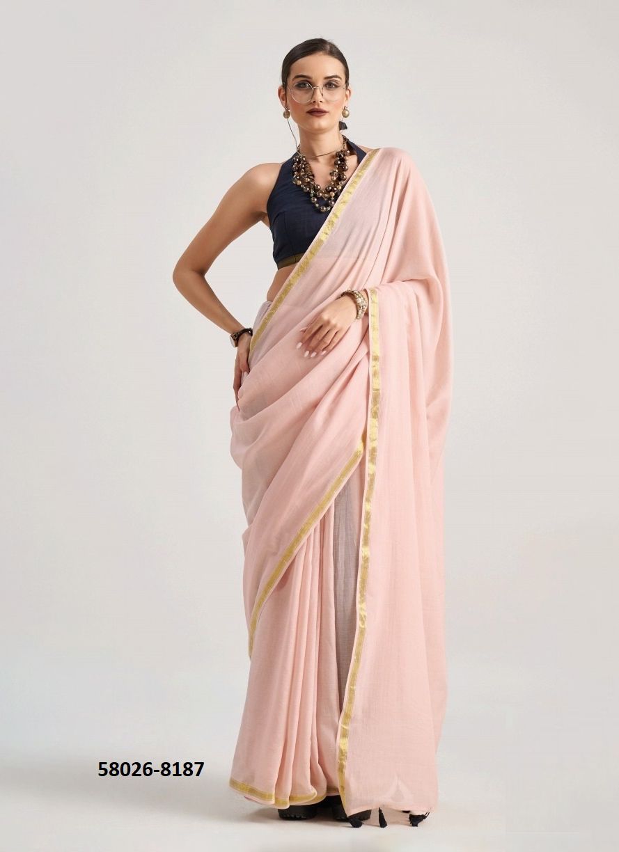 HUES & FLOW - Catalog # 58026 (Set of 9 Sarees) by Brand MONO POLEY