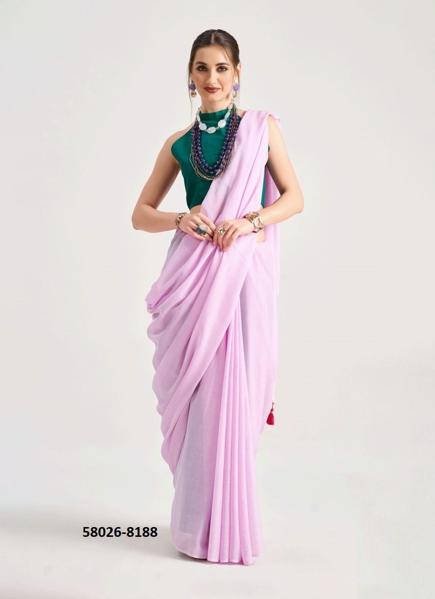 HUES & FLOW - Catalog # 58026 (Set of 9 Sarees) by Brand MONO POLEY